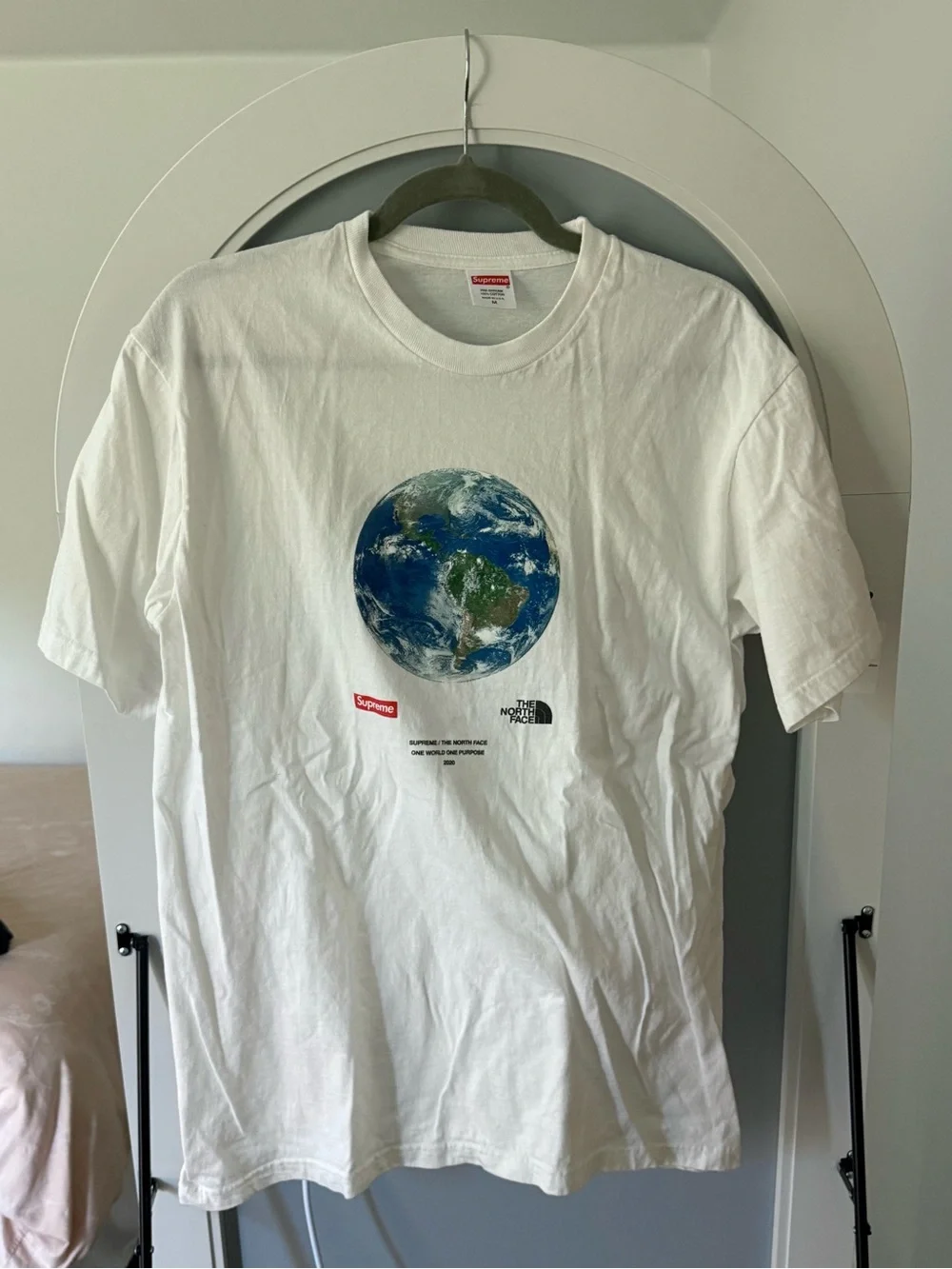 Supreme x The North Face One World Tee | Size M | White